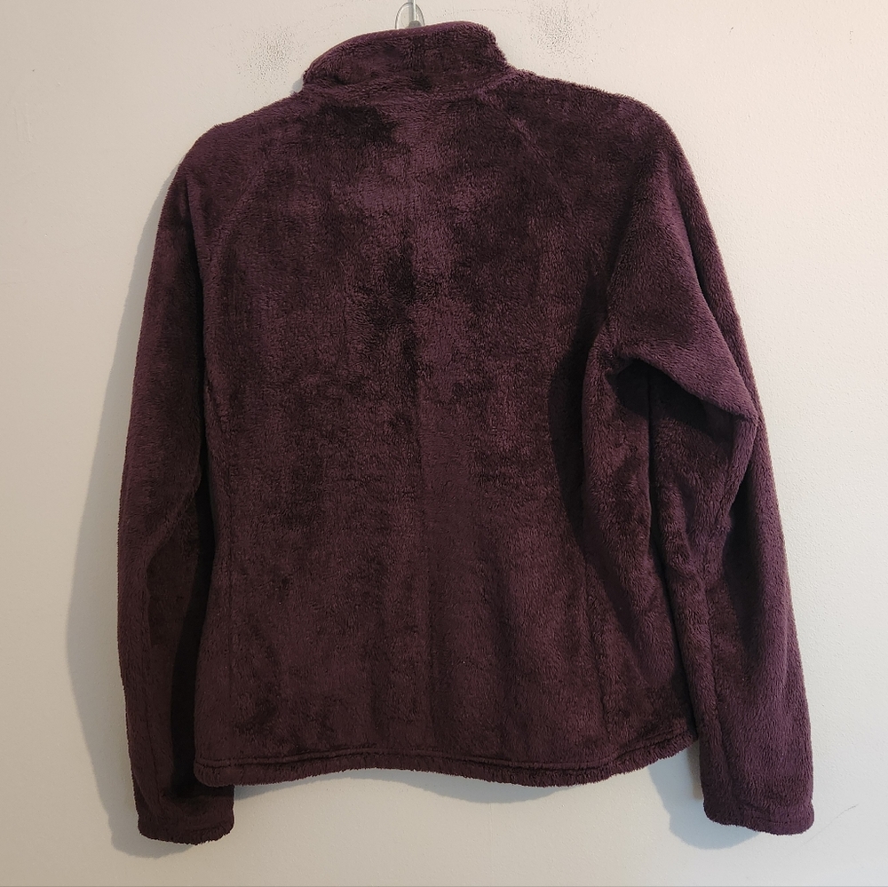 The North Face High Loft Fleece Quarter Zip Pullover Medium‎ Like New, Purple - Picture 3 of 6